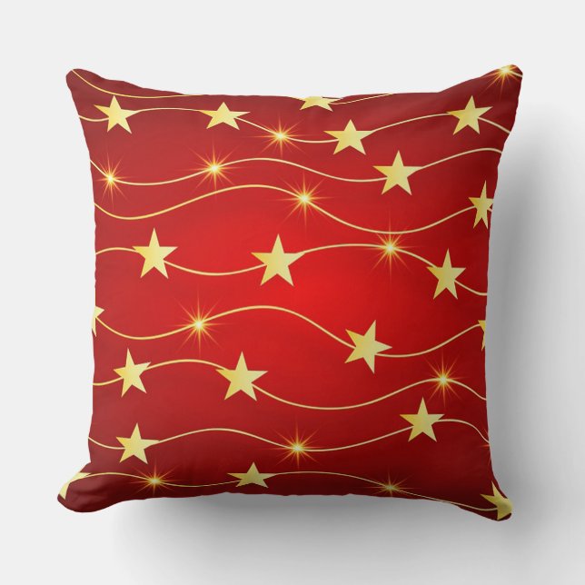 Weihnachtsstars Kissen (Vorderseite)
