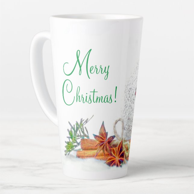 Weihnachtsstars Latte Tasse (Linke Ecke)