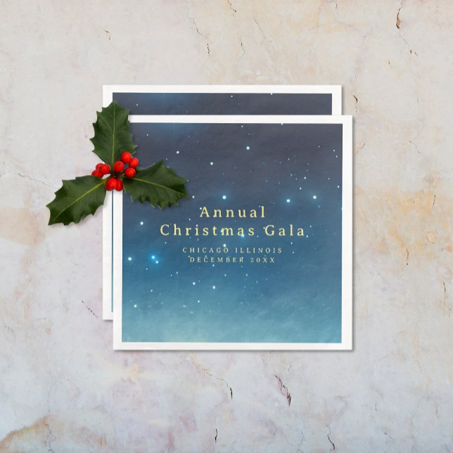 Weihnachtsstars Paper Napkin Serviette (Christmas Holiday Stars Paper Napkin (multiple shown))