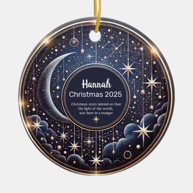 Weihnachtsstars Personalisierte Ornamente (Vorne)