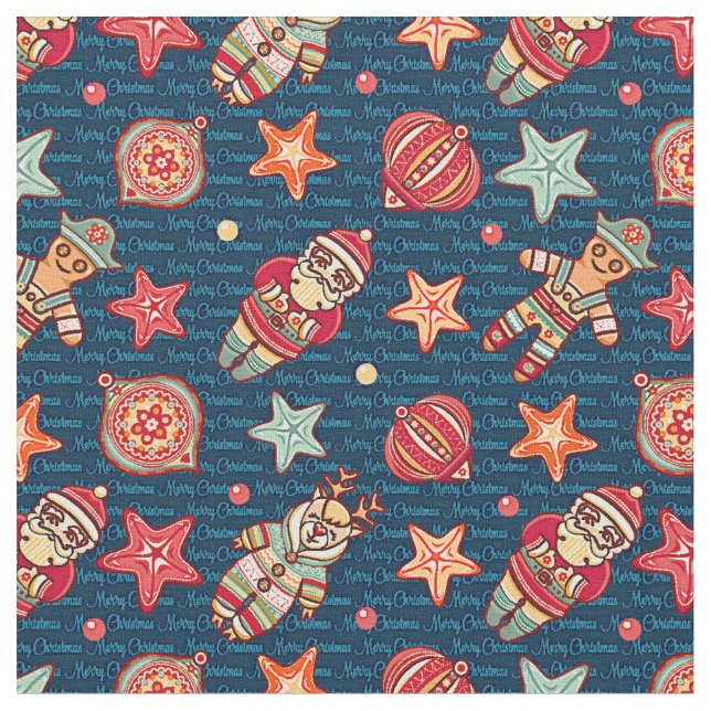 Weihnachtsstars und vieles mehr stoff (Nahaufnahme)