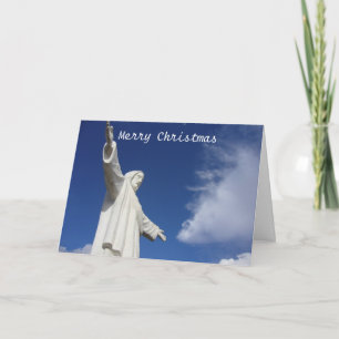 Weihnachtsstatue Feiertagskarte