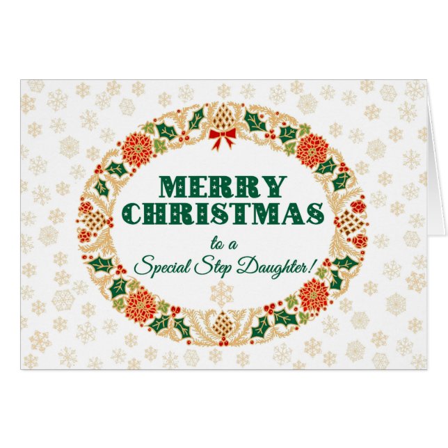 Weihnachtsstechpalmen-Kranz für (Vorderseite (Horizontal))