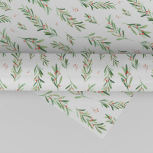 Weihnachtsstechpalmen-Kranz-Muster Geschenkpapier