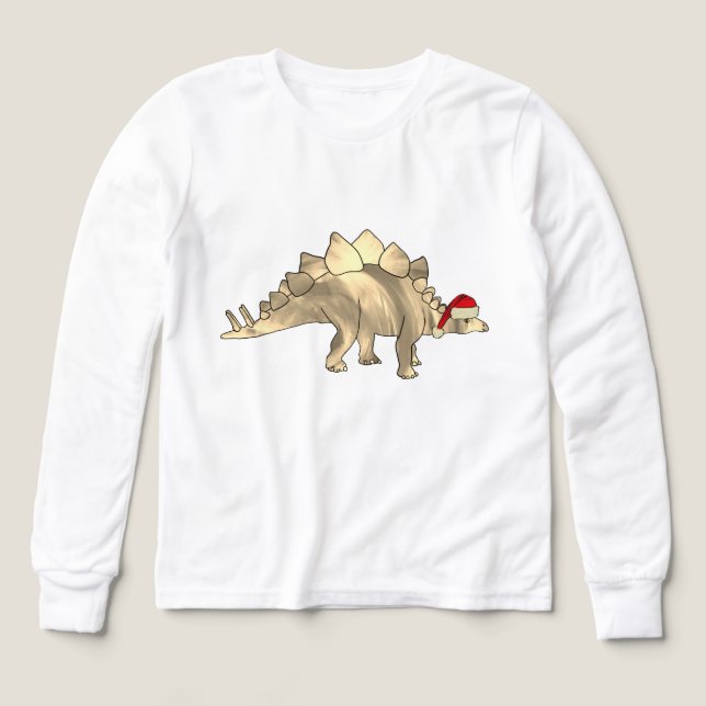 Weihnachtsstegosaurus Funny Festive Dinosaurier El (Design Vorderseite)