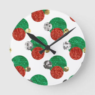 Weihnachtssteine Runde Wanduhr