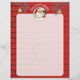 Weihnachtssteine Weihnachtsmenü mit Briefkopf