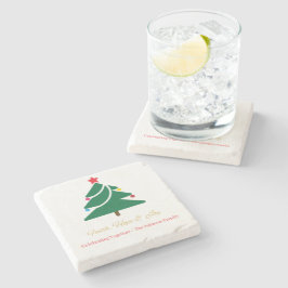 Weihnachtssteinuntersetzer mit festlichen Motiven Steinuntersetzer