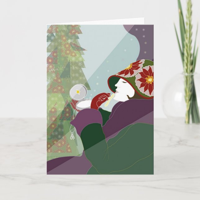 Weihnachtsstern 1927 feiertagskarte (Vorderseite)