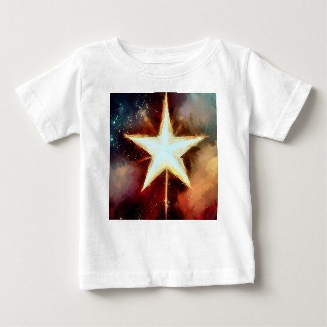 Weihnachtsstern 1 baby t-shirt (Vorderseite)