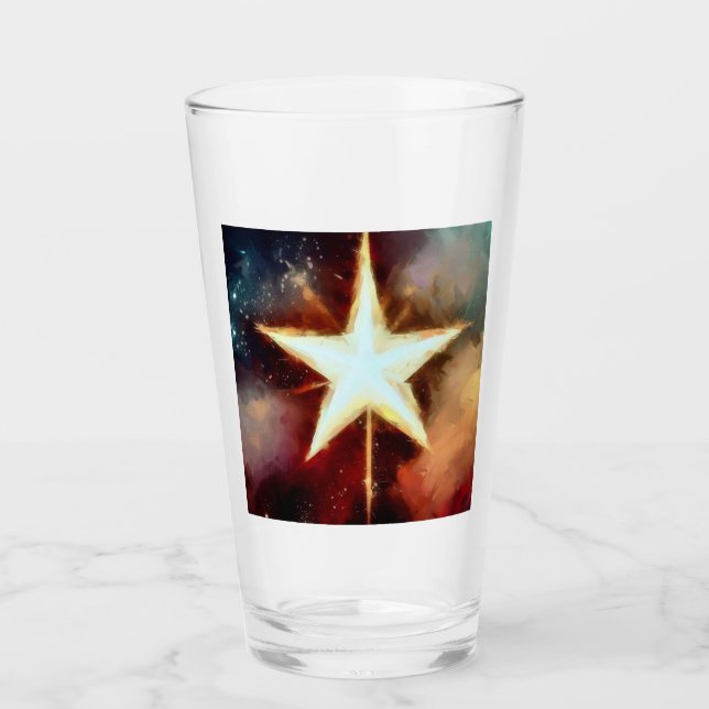 Weihnachtsstern 1 glas (Vorderseite)