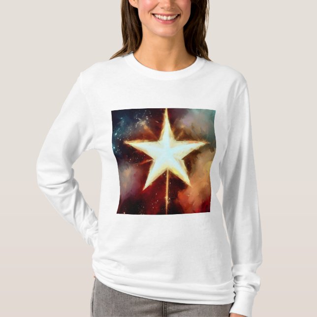 Weihnachtsstern 1 T-Shirt (Vorderseite)