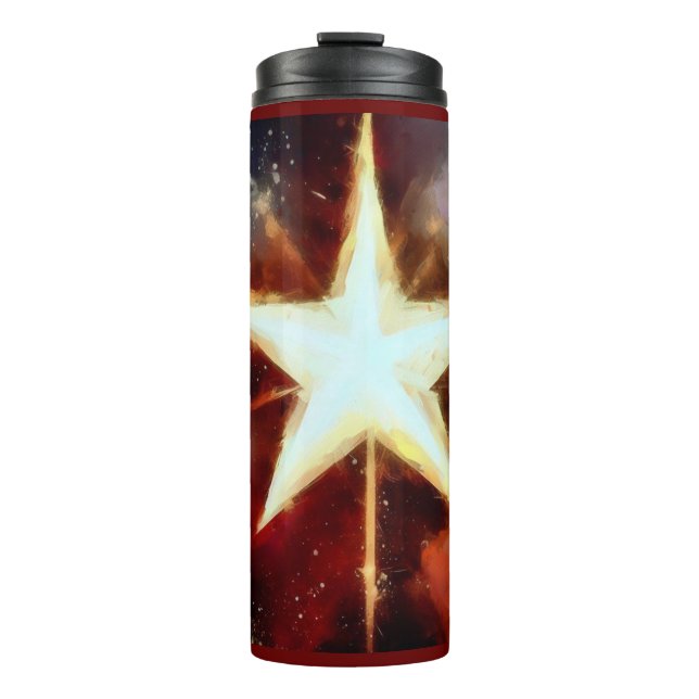 Weihnachtsstern 1 thermosbecher (Vorderseite)