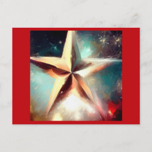 Weihnachtsstern 2 feiertagspostkarte