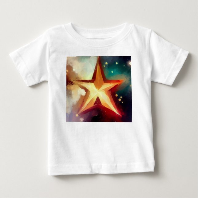 Weihnachtsstern 3 baby t-shirt (Vorderseite)