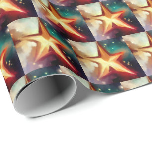Weihnachtsstern 3 geschenkpapier