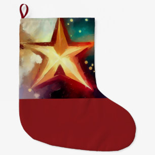 Weihnachtsstern 3 großer weihnachtsstrumpf