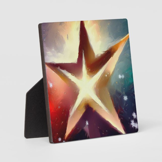 Weihnachtsstern 4 fotoplatte (Vorderseite)