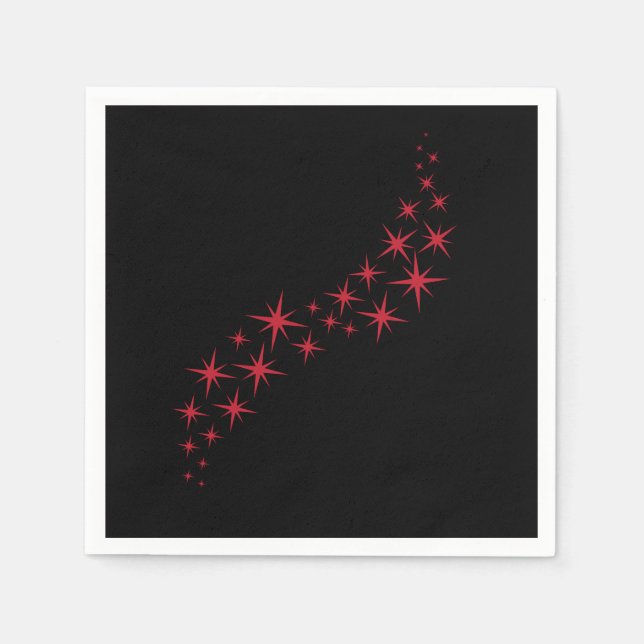 Weihnachtsstern Blühte Napkins Serviette (Vorderseite)