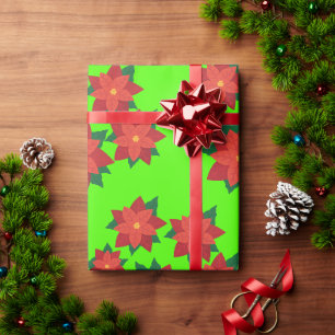Weihnachtsstern-Blume-Umschlagpapier Geschenkpapier