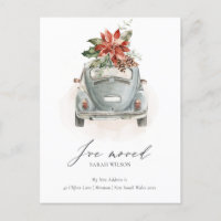 Weihnachtsstern-Blumen-Weihnachten Auto I Ich bin