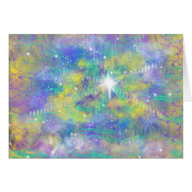 Weihnachtsstern Christliche Kunstbibel Zitat (Vorderseite (Horizontal))