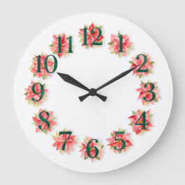 Weihnachtsstern Große Wanduhr