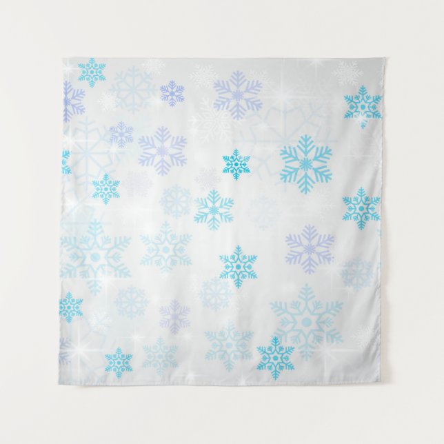 Weihnachtsstern-Hintergrund Wandteppich (Vorderseite)