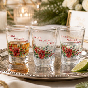 Weihnachtsstern-Hochzeitsgeschenk-Schnapsglas Schnapsglas