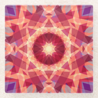 Weihnachtsstern Jolly Red Fun Lila-hell-gelb Glasuntersetzer