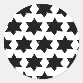 Weihnachtsstern-Kartoffelaufkleber Runder Aufkleber