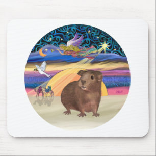 Weihnachtsstern - Meerschweinchen 3 Mousepad
