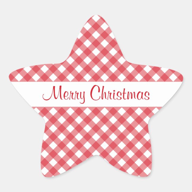 Weihnachtsstern Stern-Aufkleber (Vorderseite)