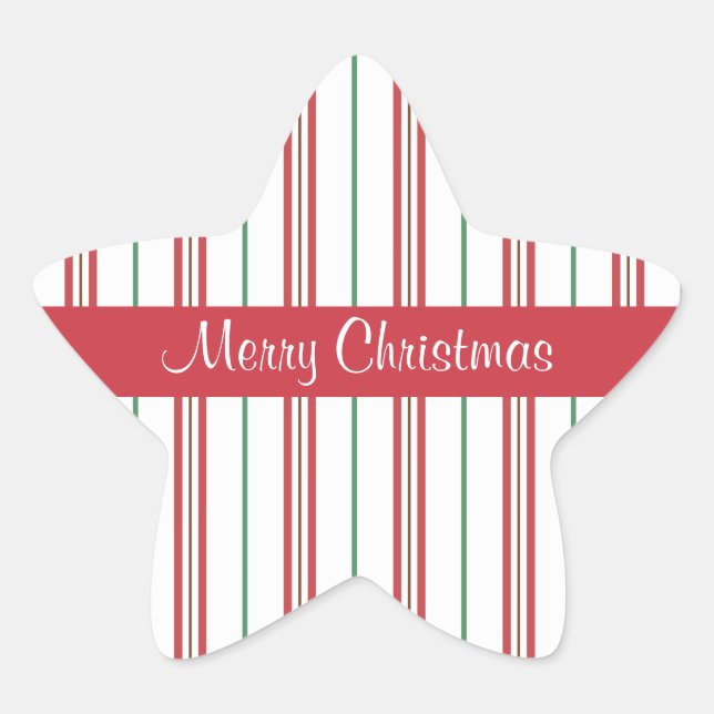 Weihnachtsstern Stern-Aufkleber (Vorderseite)