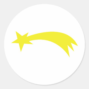 Weihnachtsstern - Sternchen Runder Aufkleber