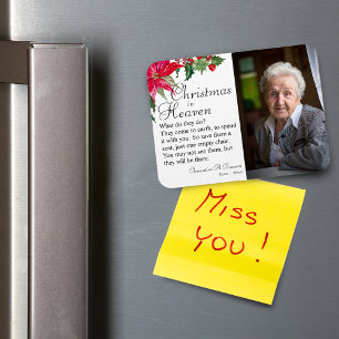 Weihnachtsstern Weihnachten im Himmel Gedenkfoto Magnet