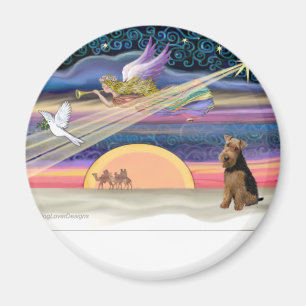 Weihnachtsstern - Welsh Terrier Magnet