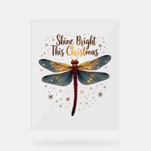 Weihnachtssterndragonfly Acrylschild