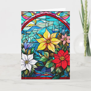 Weihnachtssterne Feiertagskarte