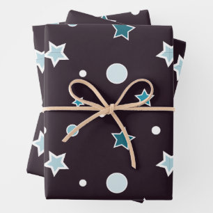 Weihnachtssterne Geschenkpapier Set
