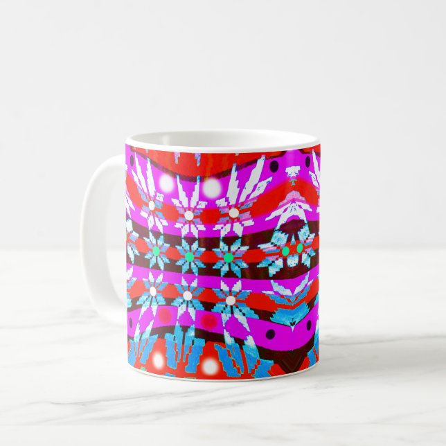 Weihnachtssterne Kaffeetasse (Vorderseite Links)