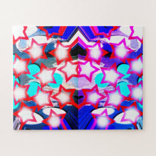 Weihnachtssterne Kunst Puzzle