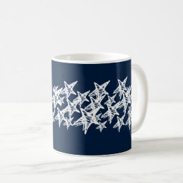 Weihnachtssterne, Lichter blau blau blau Kaffeetasse