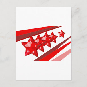 Weihnachtssterne rot glänzend feiertagspostkarte