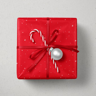 Weihnachtssterne Rot niedlicher Urlaub Geschenkpapier