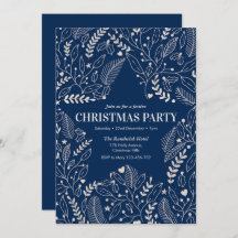 Weihnachtssterne und Heilige Party Einladung