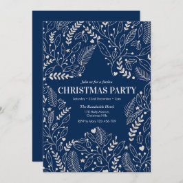 Weihnachtssterne und Heilige Party Einladung