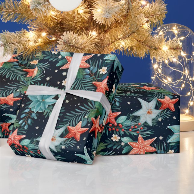 Weihnachtssternfisch-Wrapping Paper Geschenkpapier (Feiertage)