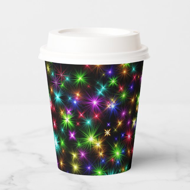 Weihnachtssternis in Multicolor - 57191 Pappbecher (Vorderseite)