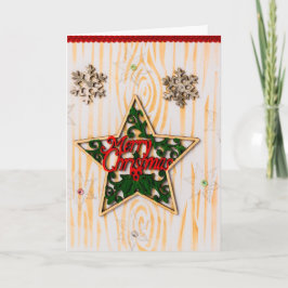 Weihnachtssternkarte Feiertagskarte